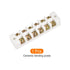 Porcelain Ceramic Terminal Block, Heat Resistance 6 Way Terminal for Wire Connector, Electrical Field - 96.5x23x20mm /1