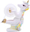 Unicorn Tape Dispenser, Unique Sitting on Toilet Desk Accessory, 5.25 Inches Funny Office Supplies