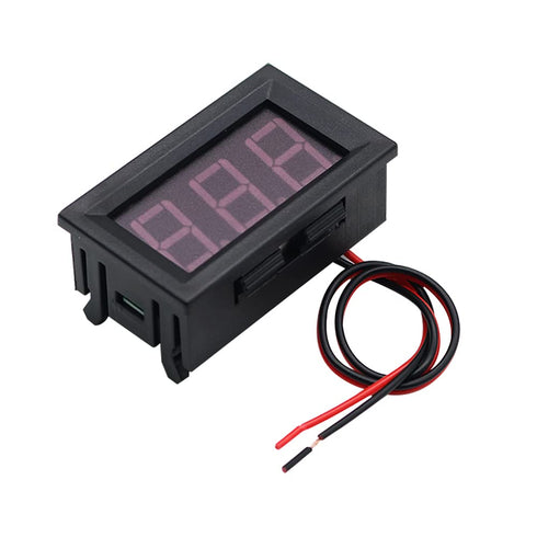 YSY Mini Digital Voltmeter 2-Wire AC 70V-500V Blue LED Display Panel Voltage Test Meter (Blue, AC 70-500V)