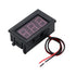 YSY Mini Digital Voltmeter 2-Wire AC 70V-500V Blue LED Display Panel Voltage Test Meter (Blue, AC 70-500V)
