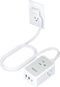 TESSAN Small Flat Plug Power Strip, Ultra Thin Extension Cord with 3 USB Wall Charger, 3 Outlets Mini Charging Station