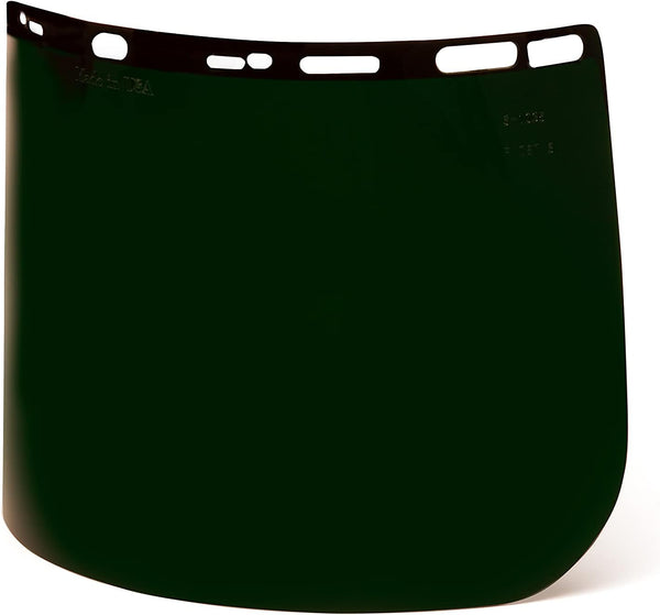 Pyramex Safety Full Face Shield for Eye & Face Protection, Dark Green Polyethylene