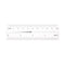 Film Flexible Ruler, 4 Inch, 0.1mm Scale, Transparent PET Plastic Folding Straight Ruler Measuring Tool for Factory