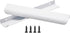 uxcell 10pcs Matte White Edge Finger Pulls for Cabinets, 160mm/6.3in Hole Center, Hidden Cabinet Handle