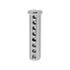 Heavy Duty Adjustable Clevis Pin Fastener Tool, Size 1/2 x 2inch Zinc Steel with 8 Holes & Matching R-Clip