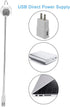 Yosoo Flexible Neck Portable Metal USB LED Lamp Desk Lamp, Premium LED, Material, Reading Light for Home, School
