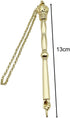 MagiDeal 13cm Bible Pointer, Bible Reading Tool, Elegant Finger Pointer Stick, Stylish Torah Pointer, Gold Crown Head