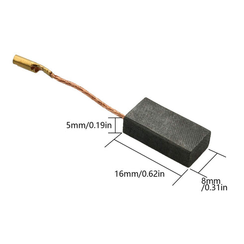 ZRM&E 4 Pcs Carbon Brushes 5x8x16 mm, Electric Motor Drill Replacement Repair Part, Carbon Brush Set