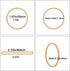 Foshine Rubber Bands size 32, 210pcs Small Beige Elastic Bands for Office Supplies