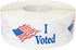 I Voted Stickers with American Flag, 2 x 1 Inches, 500 Adhesive Labels for Voter Locations and Polling Stations