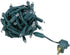 25ft 50 6" IP55, Dimmable, Novelty Lights LED Pure White Christmas Lights Outdoor/Indoor, Spacing, Green Wire String