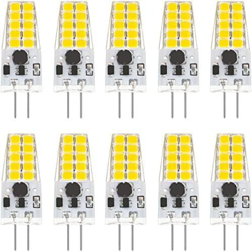 Dimmable G4 LED Bulb 12V 24V JC Type, 20-30W Halogen Equivalent, 4000K Natural White, 10pcs for Landscape Lighting