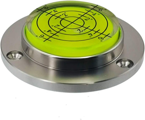 50mm Scale High Precision Horizontal Bubble Level, Aluminium Case Bullseye Spirit Bubble for Surveying Instruments