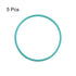 uxcell Fluorine Rubber O-Rings, 55mm OD 50.2mm ID 2.4mm Width FKM Seal Gasket for Machinery Plumbing, Green, Pack of 5