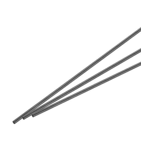 MECCANIXITY 3 Pack Carbon Fiber Rod, 2.5mm x 150mm for RC Plane DIY Tool Wing Tube