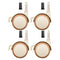 4pcs Stem Caster Wheels with Brake Silent Swivel Nursery Bed Frame Replacement