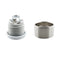 YHXiXi E26 Medium Base Ceramic Lamp Holder with Shade Ring and Bracket Keyless