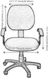 Jinzio Computer Office Chair Cover - Split Protective Stretchable Cloth Polyester Universal Desk Task Chair Slipcover