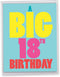 NobleWorks 18th Milestone Birthday Card, 8.5 x 11 Inch, Celebration Stationery with Envelope