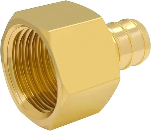 Hooshing 1/2" Pex Female Adapter, PEX 1/2 Inch to 1/2 Inch Female NPT, Pack of 6