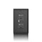 USB Outlet Receptacle, 20 Amp Duplex Tamper-Resistant Plug, Black Modern Wall Outlet with 3 USB Ports, 30W