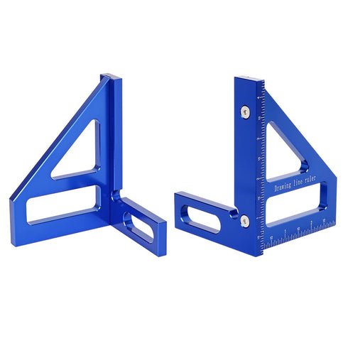Imperial 3D Multi-Angle Measuring Ruler, Aluminum Alloy Woodworking Square Protractor for Engineers and Carpenters