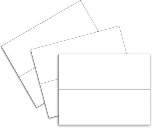 C-Line Printer-Ready Scored Name Tent Cards, 11 x 4-1/4 Inches, Box of 50, 8-1/2" x 11" White Cardstock