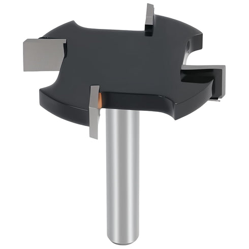 BETIMFAN Spoilboard 1/4 Inch 1-1/2 Inch CNC Surfacing Router Bit Shank, Extra Large Cutting Diameter, Slab Flattening