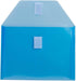 JAM PAPER Plastic Envelopes with Hook & Loop Closure - Index, 5 1/2 x 7 1/2, Blue, 12/Pack