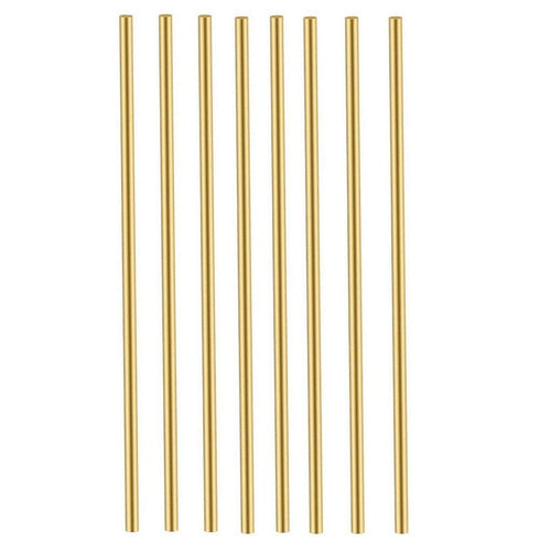 8 Pcs B Round Stock Lathe Bar Stock Kit, Solid Brass Rod, 1/8 Inch Diameter, 12 Inch Length