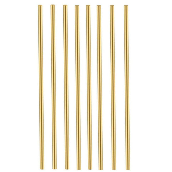 8 Pcs B Round Stock Lathe Bar Stock Kit, Solid Brass Rod, 1/8 Inch Diameter, 12 Inch Length