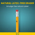 WoodCased Pencils, Yellow, Pre-sharpened with Erasers, 2 HB 12 Pack