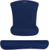 MOSISO Ergonomic Wrist Rest Support for Mouse Pad & Keyboard Set, Navy Blue Non-Slip Base Cushion for Home/Office
