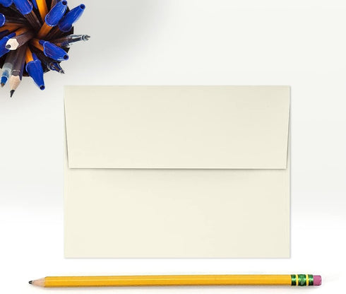LUXPaper A2 Foil Lined Invitation Envelopes | Peel & Press | Natural w/Gold LUX Lining | 50 Qty