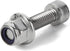 M6-1.0 Flange Nylon Insert Lock Nuts - Flanged Locknuts, Stainless Steel 18-8, 25 PCS