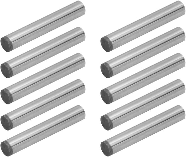 POWERTEC 71475 Hardened Steel Dowel Pins, 1/4 Inch, Heat Treated for Accurate Alignment, 10 Pack