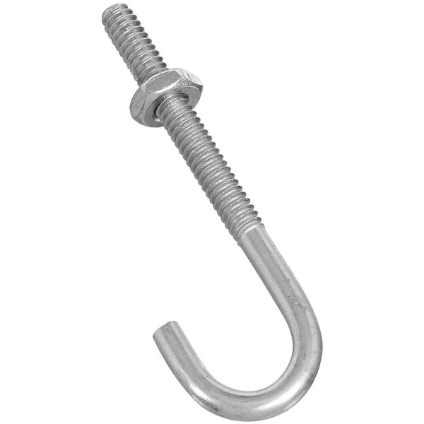 2195BC 3/16 x 2-1/2 J Bolt, Zinc Plated