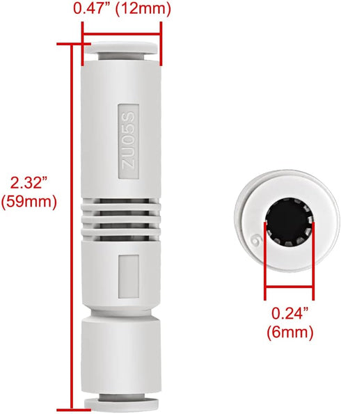 ZU05S Pneumatic Fitting Vacuum Ejector, 6mm Push in One Touch Tube Type