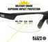 Klein Tools 60159 Safety Glasses, PPE Protective Eyewear with Semi Frame, Scratch Resistant and Anti-Fog, Clear Lens