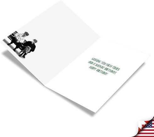 NobleWorks - 1 Funny Birthday Greeting Card with Envelope, Happy Birthday Card for Old Guys, Grown-Up Humor