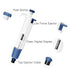 ULAB Single Channel Pipettor with 250pcs of 5000µl Pipette Tips, 1pc Adjustable Volume Micro Pipette, ULH1022