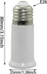 3PCS E26 80mm Socket Extender, Extension Socket Adapter Light Bulb Holder
