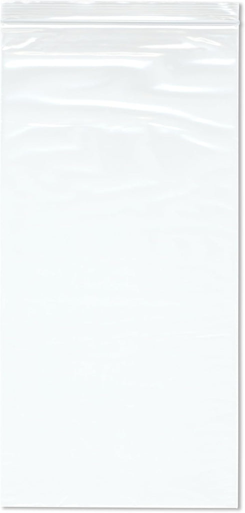 Plymor 8" x 16" (Pack of 200), 2 Mil Zipper Reclosable Plastic Bags