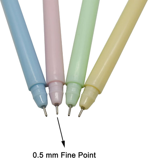 Maydahui 20PCS Rainbow Swirl Lollipops Shaped Rollerball Pens Black Gel Ink for School Office Home