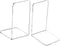 MerryNine Clear Book Ends 2pcs, Decorative Non-Slip Acrylic Bookends for Heavy Duty Books, Kids Bookshelf Organizer