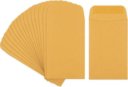 BagDream 200 Pack Kraft Small Coin Envelopes - Mini Envelopes for Seeds, Keys, Stamps, Wedding Favors