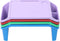 Usoraszkt 4 Pcs Lap Desk Trays, Portable Plastic Breakfast Laptop Trays, Stackable Lap
