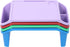 Usoraszkt 4 Pcs Lap Desk Trays, Portable Plastic Breakfast Laptop Trays, Stackable Lap