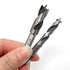 Mesee 6Pcs Brad Point Stubby Drill Bits Set, HSS 4241 Steel, 1/4" Quick Change Hex Shank for Woodworking