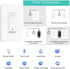 Dimmer 3-Way/Single (3-Way Dimmer 1-Pack) Nexete Smart Wi-Fi Switch, Dim Lighting from Anywhere, in-Wall, Pole No Hub
